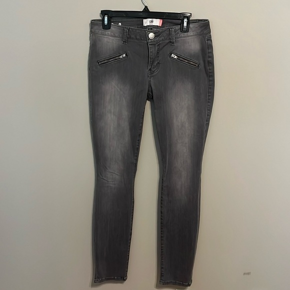 Cabi Grey Denim Jeans Size 6 - Picture 1 of 6